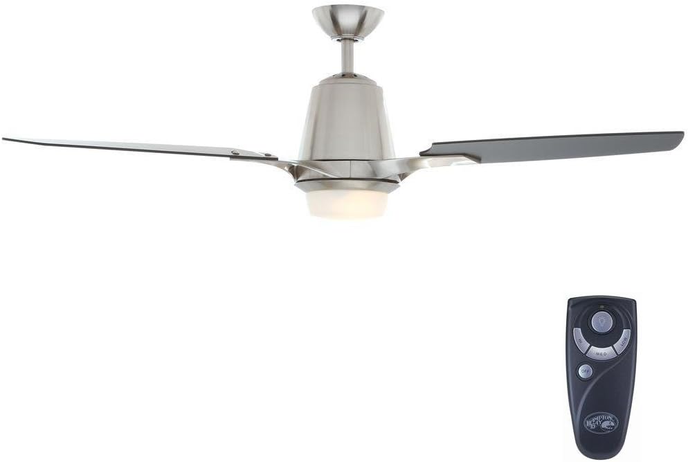 Amazon Com Hampton Bay Stylique Ii 52 In Brushed Nickel Ceiling