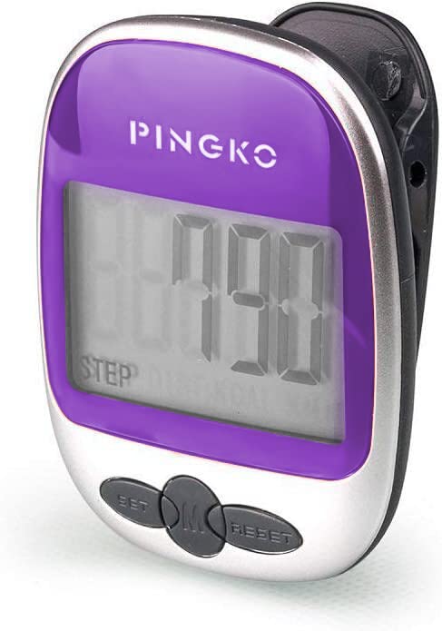 Photo 1 of PINGKO Outdoor Multi-Function Portable Sport Pedometer Step/Distance/Calories/Counter - Purple