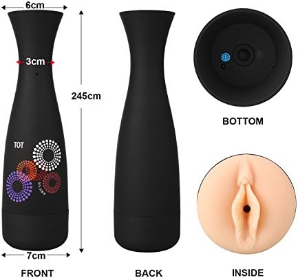 Male Cup Masturbator Vibrating Vibrator Masturbation Pussy Pocket, 4D Realistic Oral Masturbation BlowJob Toys