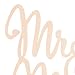 Ella Celebration Mr & Mrs Wooden Wedding Cake Topper, Small Rustic Reception Decoration (Mr and Mrs)