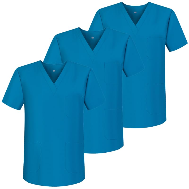 MISEMIYA Confezione 3 Unità - CASACA SANITARIO UNISEX UNIFORMI SANITARI 3-6801