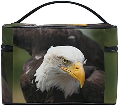 American Bald Eagle Portable Travel Makeup Cosmetic Bags Toiletry Organizer Multifunction Case