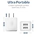 Wall Charger, [2-Pack] 2.4Amp Taymanso 2-Port USB Wall Charger Home Travel Plug Power Adapter for iPhone X 8/7/6 Plus SE/5S/4S,iPad, iPod, Samsung Galaxy S7 S6, HTC, LG, Table, Motorola and More