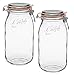 Le Parfait French Super Jar with 85 mm gasket, 2 Liter (Pack of 2)