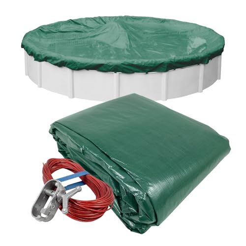 Robelle 3733-4 Pool Cover for Winter, Supreme, 33 ft Above Ground Pools