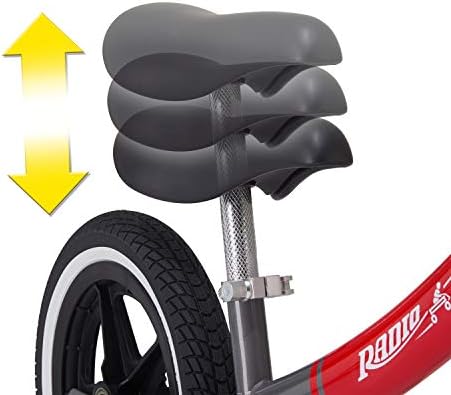 Vélo d'équilibre à gros pneus, vélo pour tout-petits, 1,5 à 5 ans, vélo d'équilibre rouge et blanc pour enfants