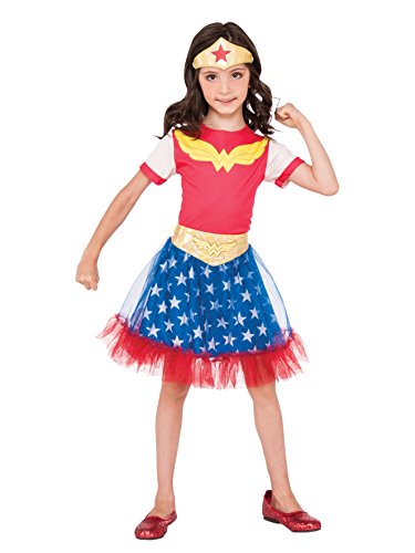 Rubies Child's DC Superheroes Wonder Woman Costume Skirt, One Size