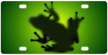 Tree Frog Novelty License Plate Decorative Front Plate 6" X 12"