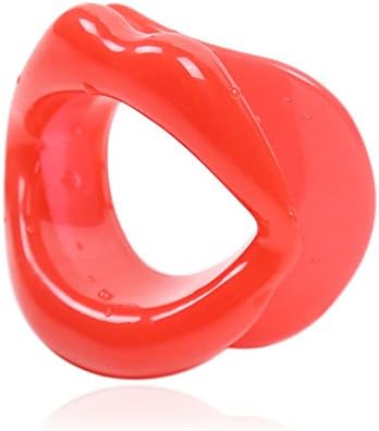 Face Slimmer Silicone Rubber Lips Face Slim Exerciser Muscle Lips Trainer Tightener Mouthpiece Anti Wrinkle (Red)