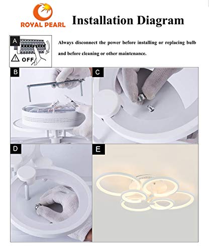 해외구매대행 183 19 Royal Pearl Led Flush Mount Ceiling Light