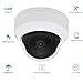 POE IP Camera Dome HD 4MP H.265 2.8MM Lens Onvif with 98ft IR Night Vision and Outdoor Sensor Light, Remote Viewing Waterproof Outdoor Security Camera IP66 CCTV Camera for Outdoor Indoor (White)