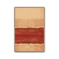 Framed Canvas Wall Art Abstract Color Block Canvas Prints Home Artwork Decoration for Living Room,Bedroom - 16x24 inches