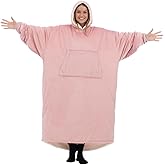 THE COMFY Original | Sherpa Lined Microfiber Fleece Wearable Blanket, Oversized Design with Hood and Pocket from Shark Tank