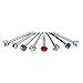 Charisma 40pcs Small Nose Studs Stainless Steel CZ Nose Piercing Jewelry Tiny Bone Studs for Women Men Hypoallergenic (1.5mm,Multi-Color CZ,22G)