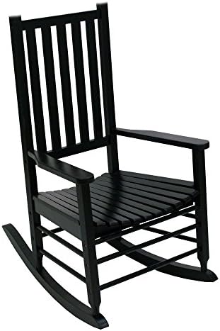 Hinkle Chair Company Alexander Mid-Sized Adult Rocking Chair, Black