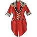 AMSCAN Vintage Cropped Red Ringmaster Jacket Freak Show Halloween Costume Accessories for Women, One Size