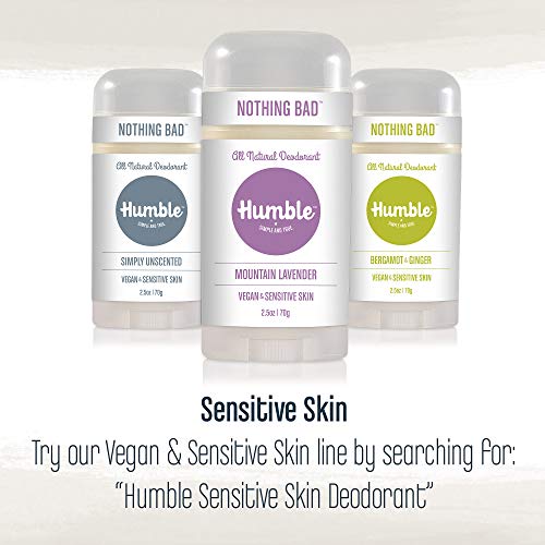 Humble All Natural Deodorant, Aluminum and Paraben Free, Cruelty Free