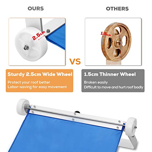 myeasyzone Snow Roof Rake 420ft with Square Rake Head, Roof Snow Rake
