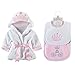 Baby Aspen Princess Bundle of Princess Robe and Princess Bibs 0-9 Months