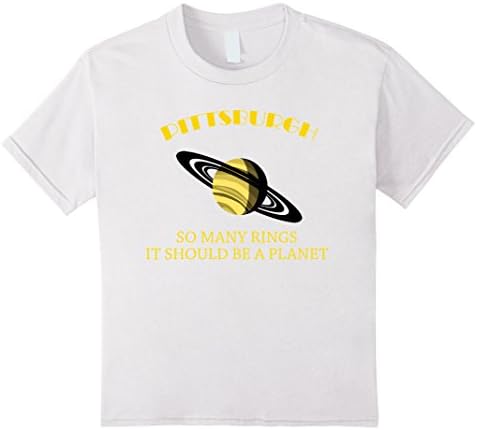 Kids Pittsburgh Rings T-Shirt 6 White