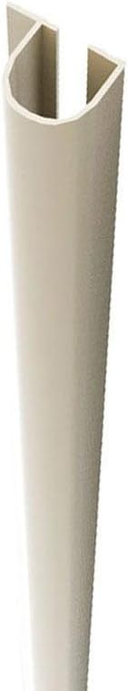 Finger Pinch Protector Guards for Outside Door Hinges | Pull Side Safety Shield (80", Almond)
