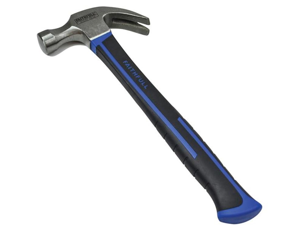 Faithfull FAICH20FG Fibreglass Handled Claw Hammer 567g (20oz)