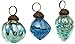 Creative Co-Op XC7005 3 Styles of Mercury Glass Ornaments in Bags