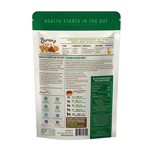 Perfect Poop Digestion & Health Supplement for Dogs Fiber, Prebiotics