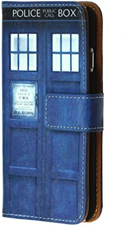 iPhone 6s Plus Wallet Case, CASEVEREST Leather Slim Book Wallet Case with Cash Card Slots Flip Cover &amp; Kickstand Folio Cover Tardis Blue Police Call Box Pattern Pouch for iPhone 6 Plus Doctor Who