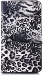 HELPYOU Black Samsung Note 3 New Fashion Leopard Pattern Flip Stand Pouch Wallet Magnetic Leather Case With Credit Card Holder Cover for Samsung Galaxy Note 3 N9000