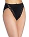 Wacoal Women's Bodysuede Lace Hi-Cut Panty Brief Panty, Black, 9