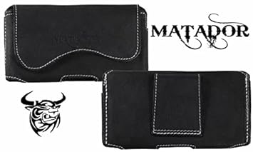 MATADOR Gürteltasche Quertasche mit Gürtelschlaufe für Huawei Honor Holly Echt Ledertasche Handytasche mit verdecktem Magnetv