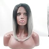 Fennell Silver Gray Ombre Synthetic wig For Women