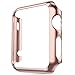 Hovisi Super Thin PC Plating Protective Bumper for Apple Watch Case 38mm (Rose Gold)