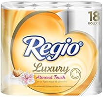 Regio Luxury Almond Touch - Papel Higi&eacute;nico , con 18 Rollos de 215 hojas triples