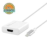 PinPle Lightning to HDMI Adapter Lightning 8 Pin to HDMI Video Cable with Micro USB Charging Cable for iPhone 7 Plus / iPhone 7 / iPad Pro / iPad Air 2 [Plug & Play] (Lightning to HDMI Cable)