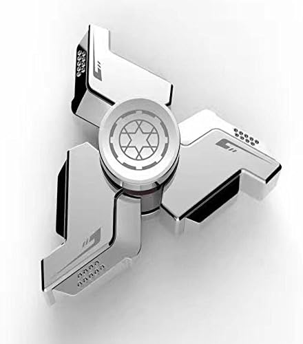 JEPN Fidget Spinner Toy,Hand Spinner EDC Toy,R188 Stainless Steel Bearing, High Speed 2-5 Min Spins ,relieves your stress, ADHD, anxiety, improve focus and attention(Silver)