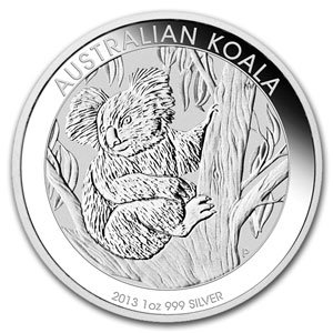 2013 Australia 1 oz Silver Koala Coin $1 Brilliant Uncirculated