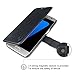 TANNC Galaxy S7 Case Flip Leather Wallet Phone Case [Layered Dandy] - [Card Slot][Flip][Wallet] - for Samsung Galaxy S7 Devices - Black