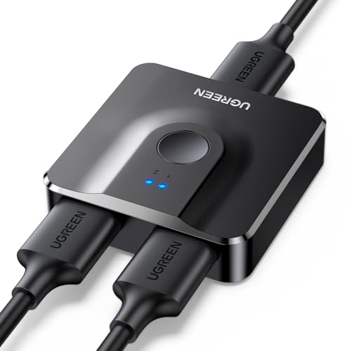 HDMI 2.0 Switch 4K@60Hz Bidirektional HDMI Switch Splitter 1 in 2 Out/2 in 1 Out für PS5, PS4, Xbox,TV Box, TV Stick, Switch, Monitor, PC usw