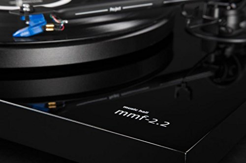 Music Hall MMF 2.2 Belt Driven Turntable with Cartridge, Gloss Black