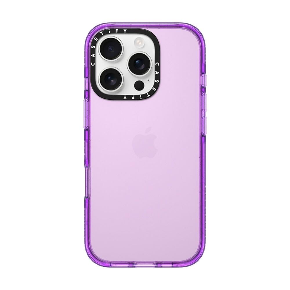 CASETiFY Impact iPhone 16 Pro Case [Slim / 8.2ft. 4X Military Grade Drop Protection/Wireless Charging Compatible] - Purple