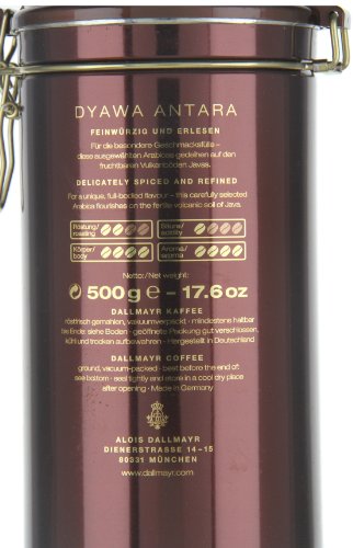 Dallmayr Kaffee Dose Dyawa Antara dunkellrot, für 500g Filterkaffee, Schmuckdose (1 x 0,5 kg) – Bild 5