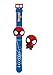 BulbBotz Marvel 2021159 Spider Man Kids Light up Watch | red/Blue | Plastic | Digital | LCD Display| boy Girl | Official