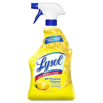 Lysol All-Purpose Cleaner - Spray - 32 fl oz (1 Quart) - Lemon Scent - Yellow
