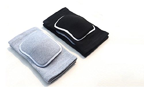 MINILUJIA Children Kids Knee Brace Tight Non-Falling Sponge Sleeves Breathable Flexible Elastic Support Protector Cover 2PCS/Pair (xs, Black)