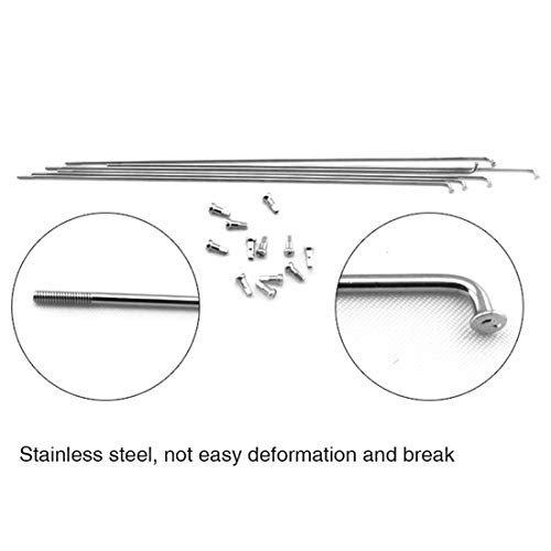 FREAHAP R Bicycle Spokes Steel Mountain Bike Spokes with Nipples 305mm