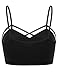 FPT Womens Stretchy Seamless Geometric Peek-a-Boo Cut-Out Bralette