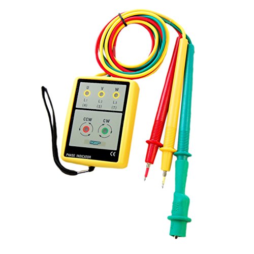 HQRP 3 Phase Rotation Tester With LED And Buzzer 60V~600V AC + HQRP Coaster