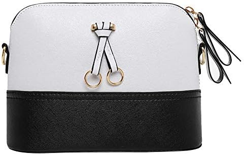 Clearance Sale! ZOMUSAR Women Fashion PU Leather Zipper Small Deer Splice Handbag Shoulder Shell Bag Shiny Crossbody Tote Bag